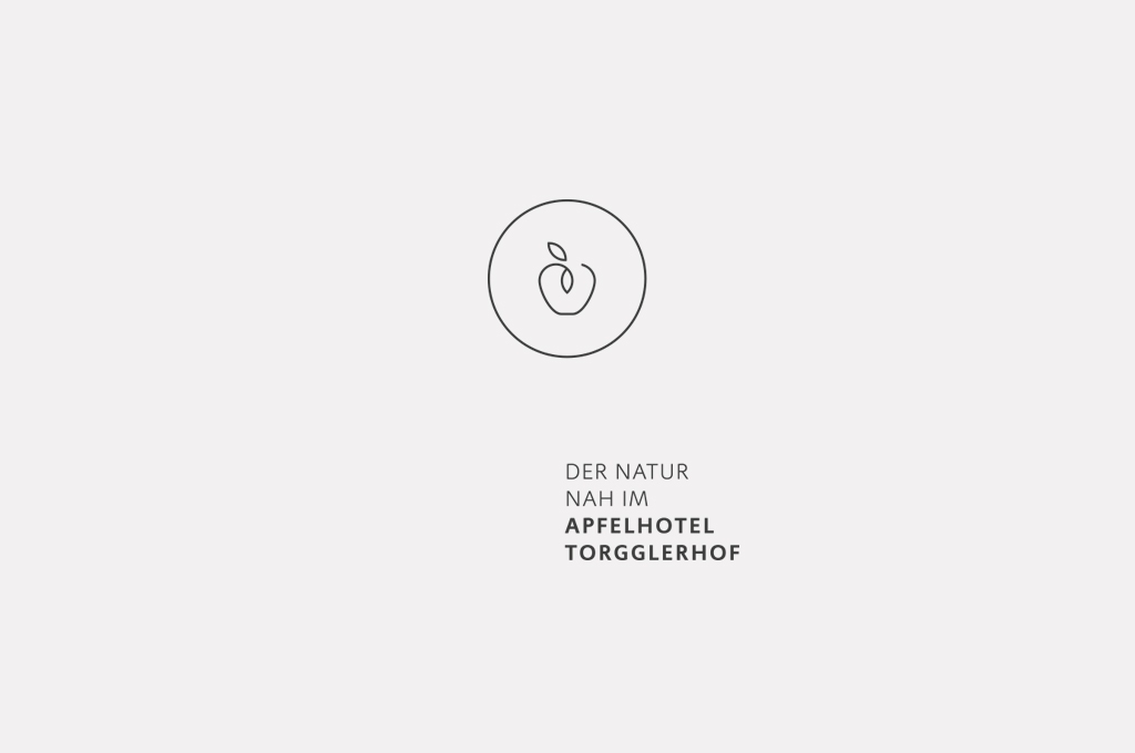 Das neue Logo des Apfelhotel Torgglerhof im Passeiertal